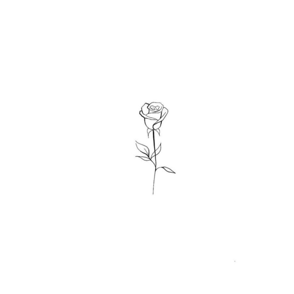 Small roses tattoo sketches