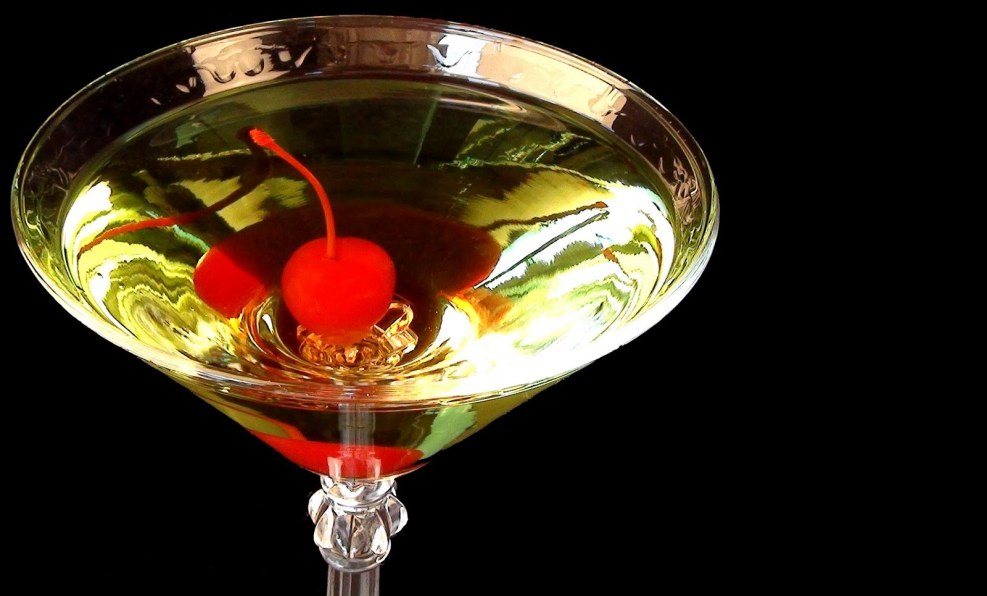 Glass with Martini beautiful