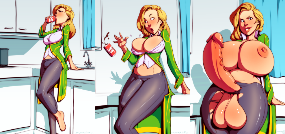 Hentai big boobs transformation