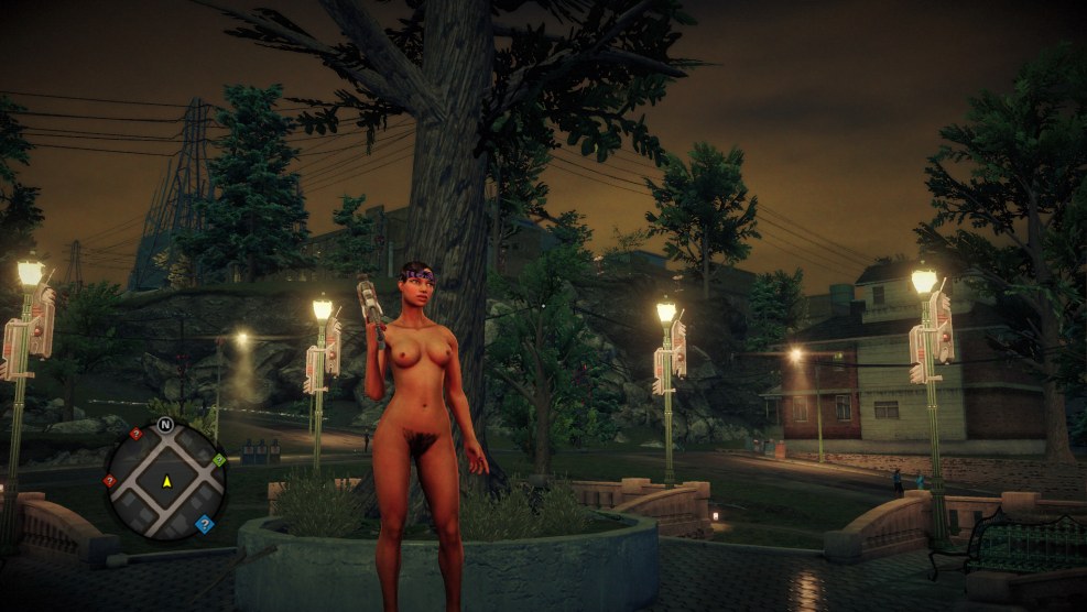 Naked striptease in Saints Row