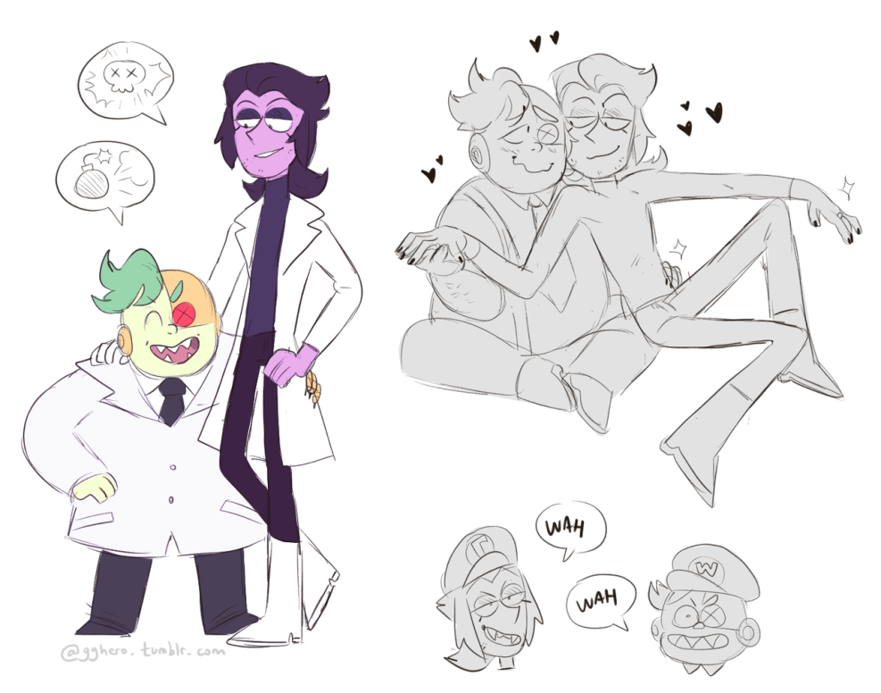 Professor Venomos Cartoon