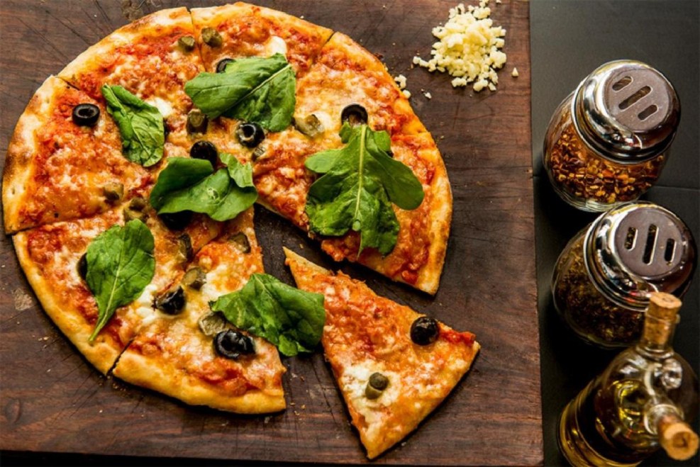 Pizza in the form of heart