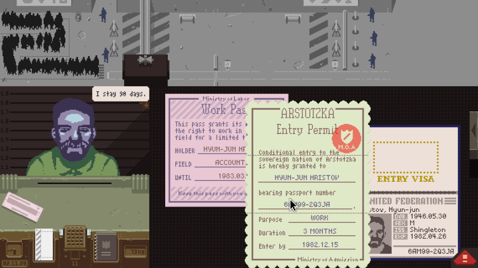 Papers please game
