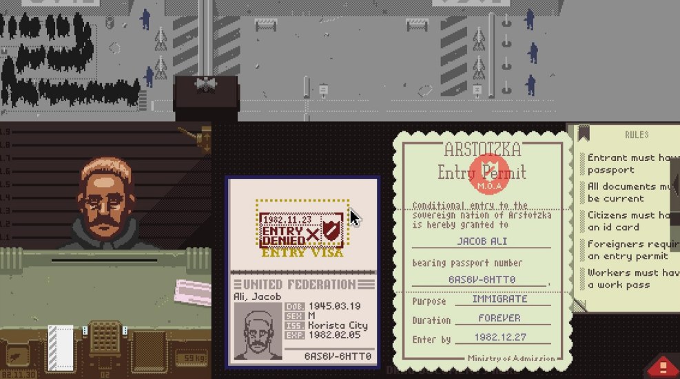 Papers please iOS