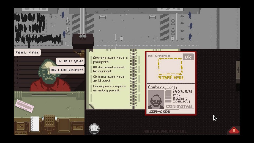 Papers please game