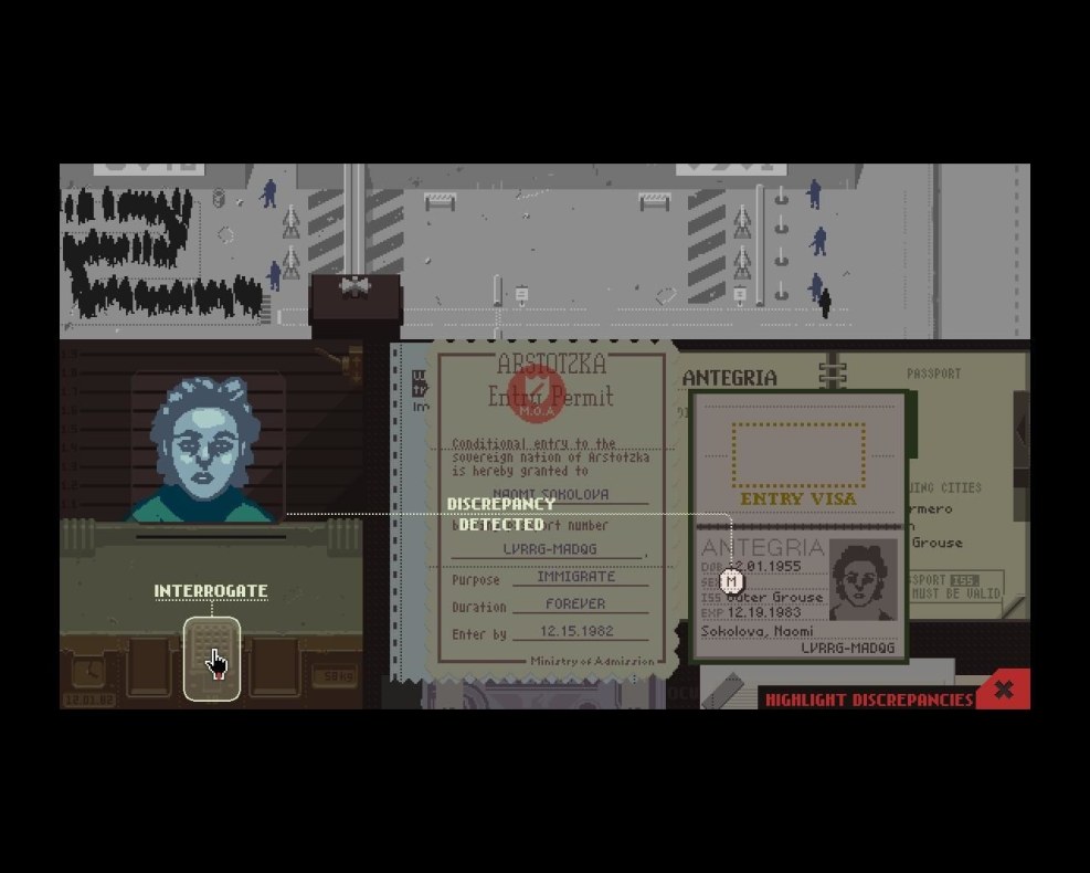 Papers please screenshots