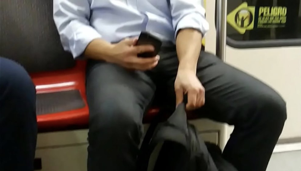 Porn photography paw in the metro Japanese