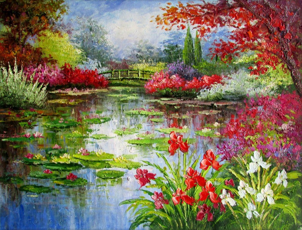 Claude Monet Linshing houses in the Museum of Zhiverni