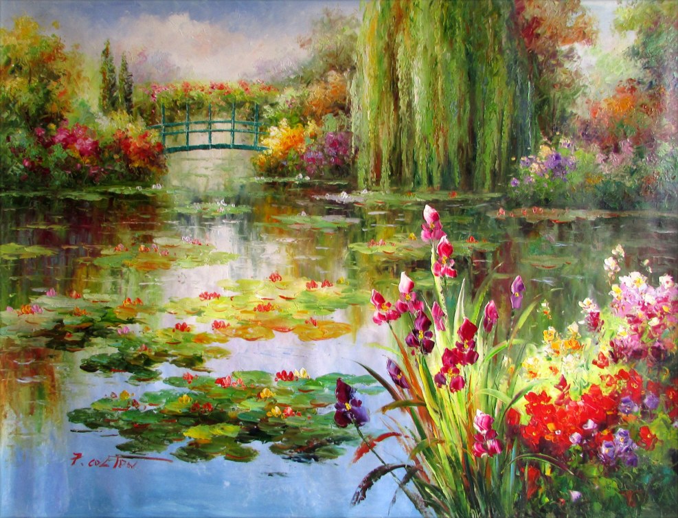 Harmony of blue and purple Claude Monet