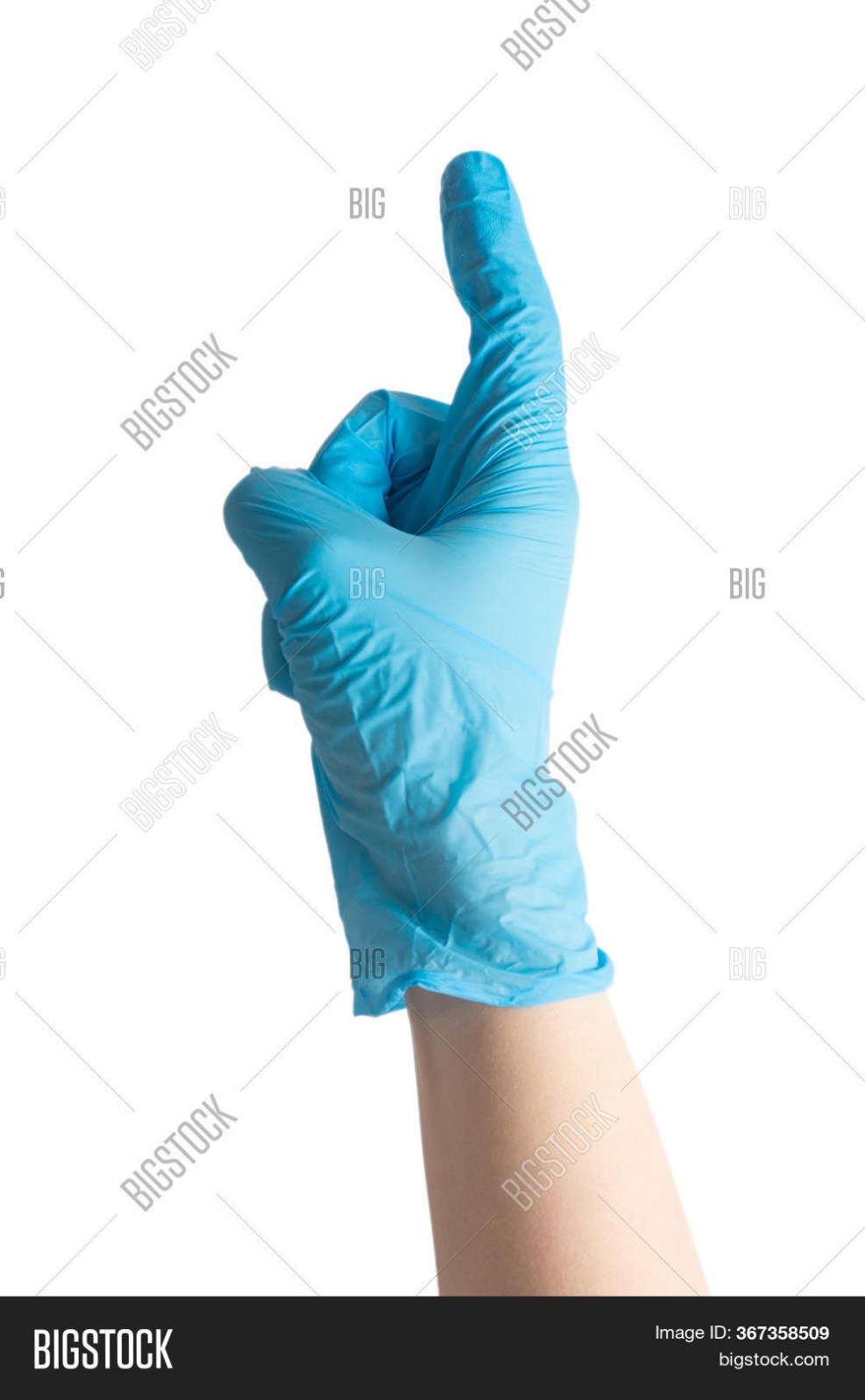 Gloves laid on the rib