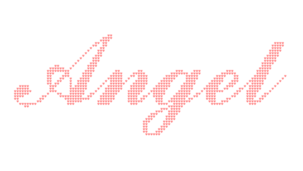 Wallpaper with the inscription Angel