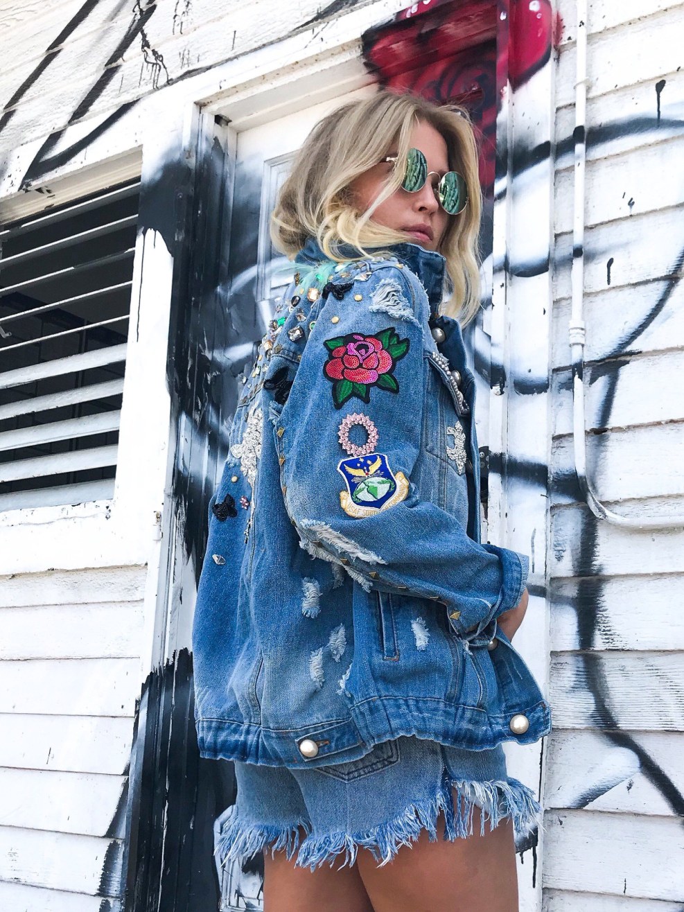 The jeans are classic