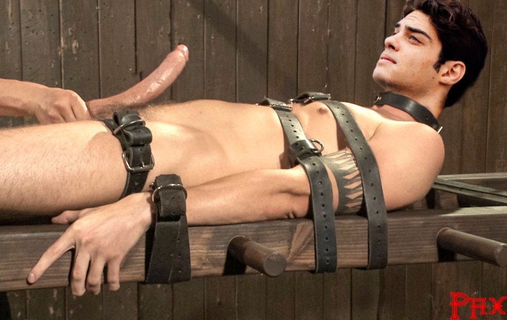 BDSM man with a device