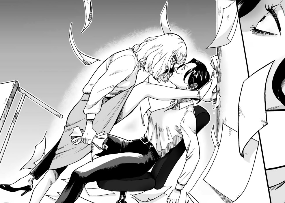 Manga girl is a warrior