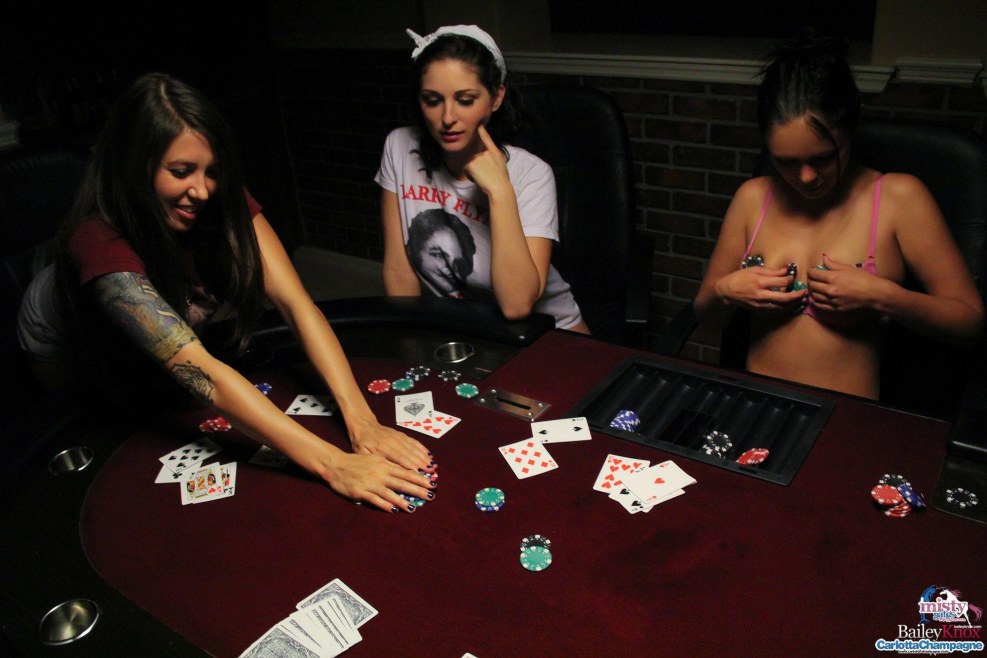 Computer game poker striptease