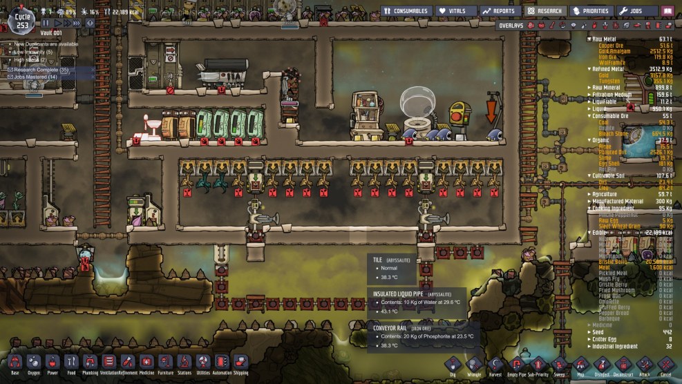 Oxygen Not Included Gameplay