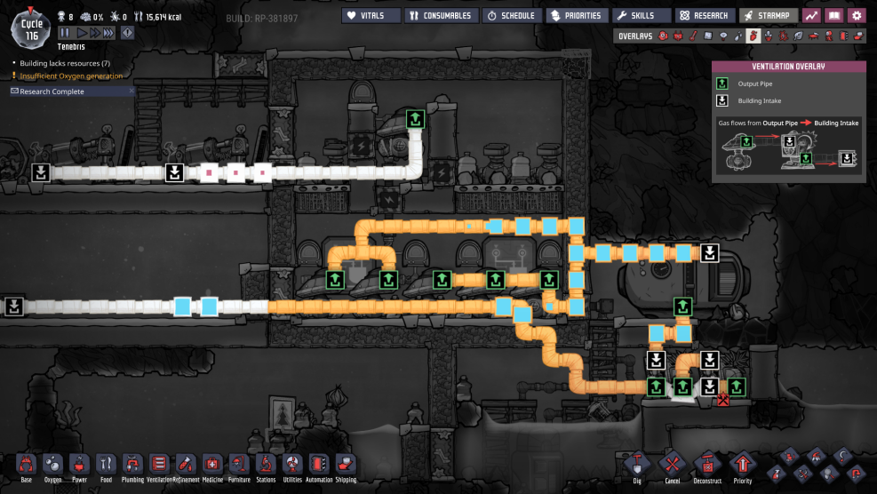 Oxygen not influde kitchen