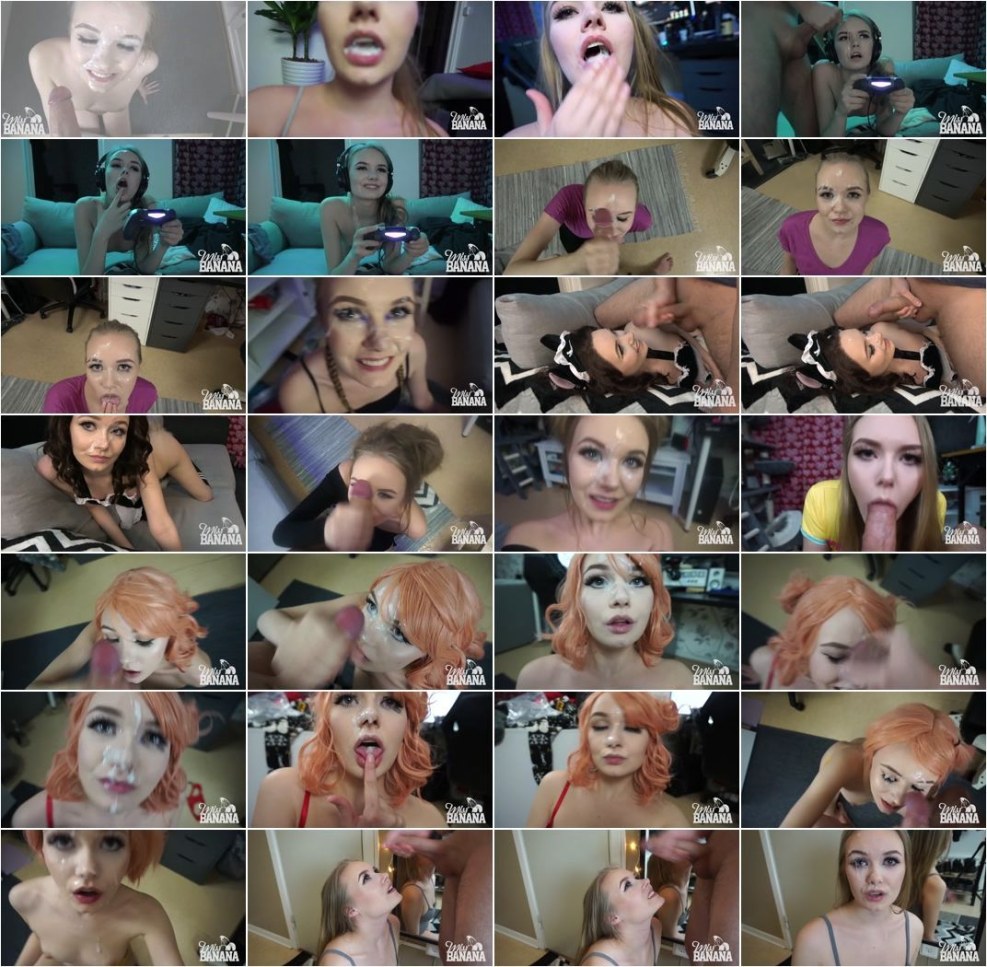 Red schoolgirls suck a member