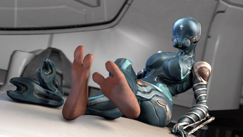 Warframe palette colorful coloring on Wisp