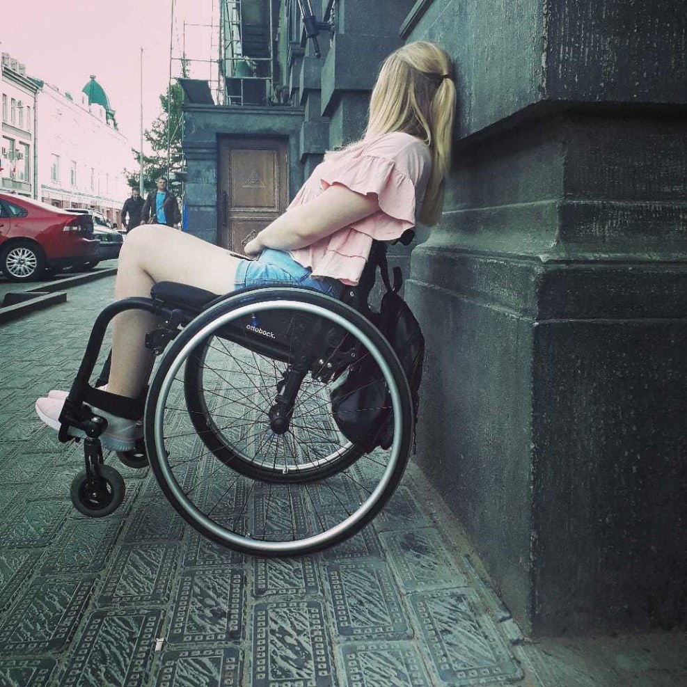 Naked disabled strollers