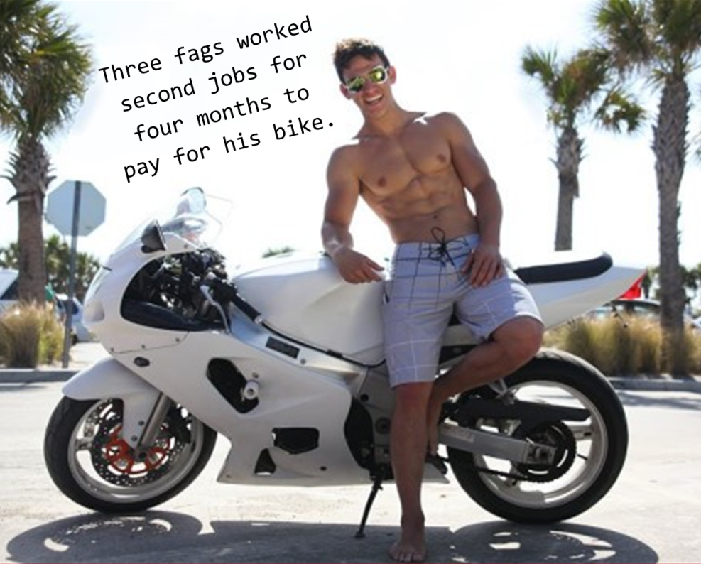 Motorcyclist with a passenger