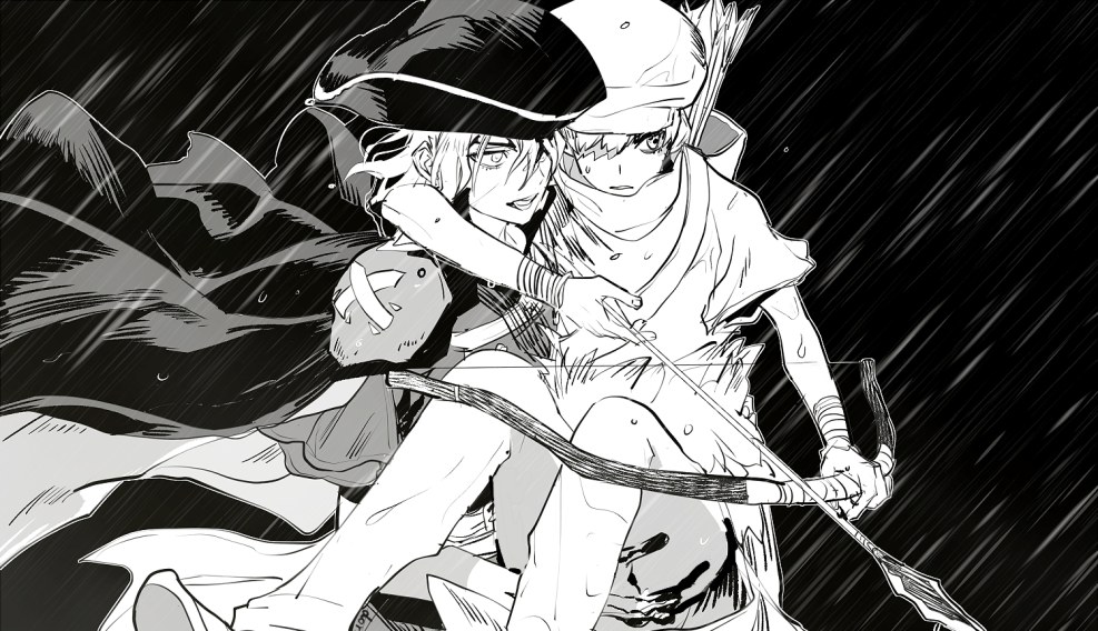 Anime kiss Tomoe and Nanami