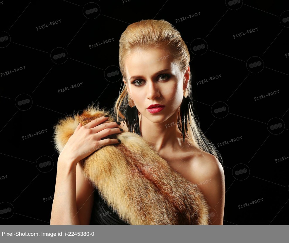 Madam in furs