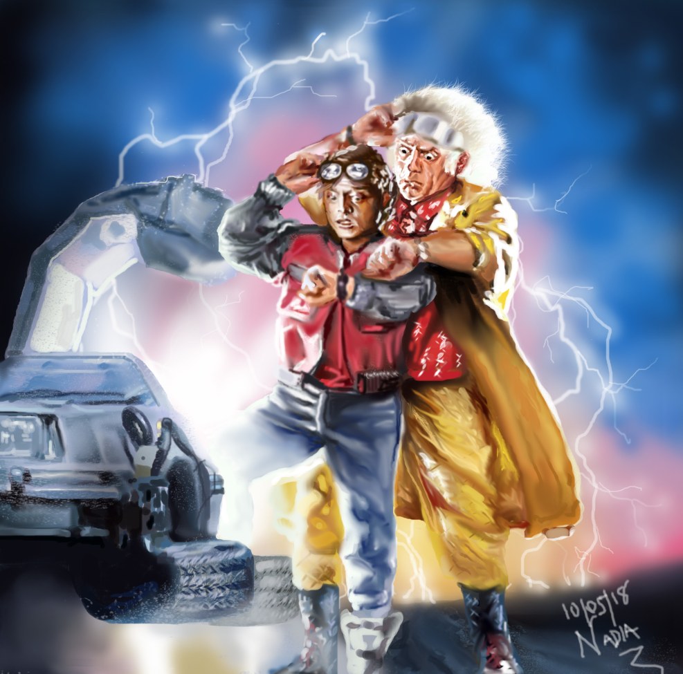 Lia Thompson back to the future in the dress