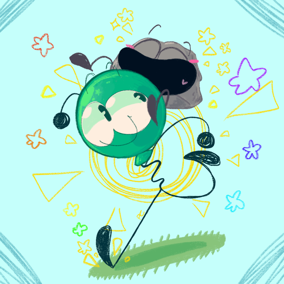 Geometric candy in ng style for sketching