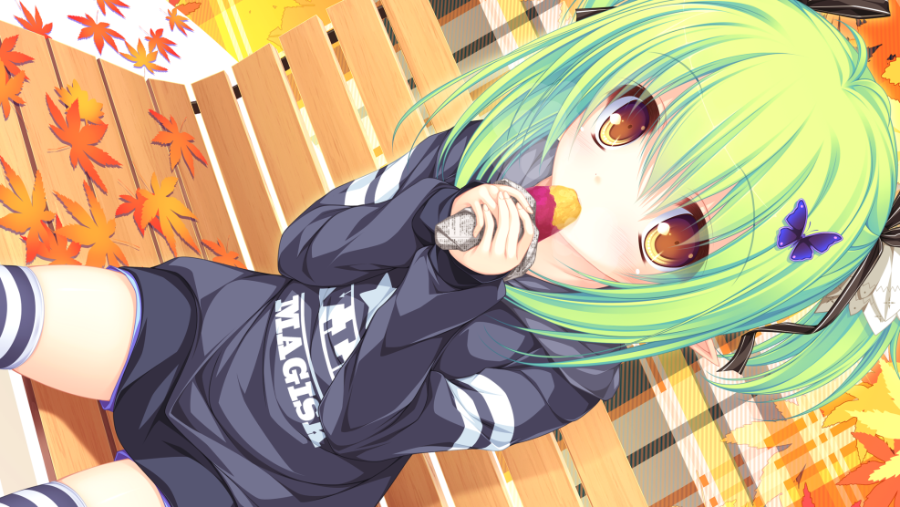 Anime girls in sweatshirts