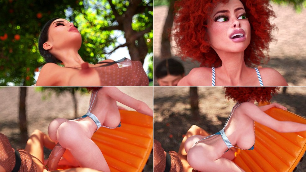 Fucking in gardens and vineyards