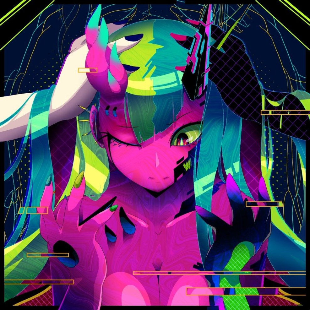 Rainbow anime girls on avu psycho