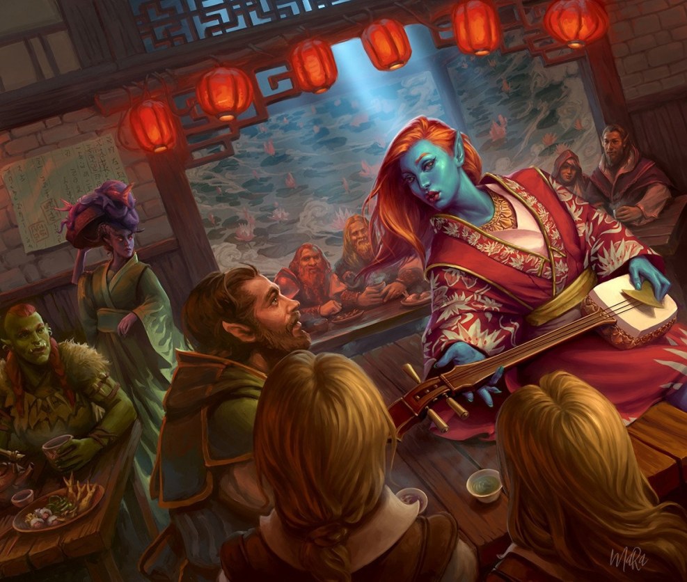 Ashlin and elven tavern