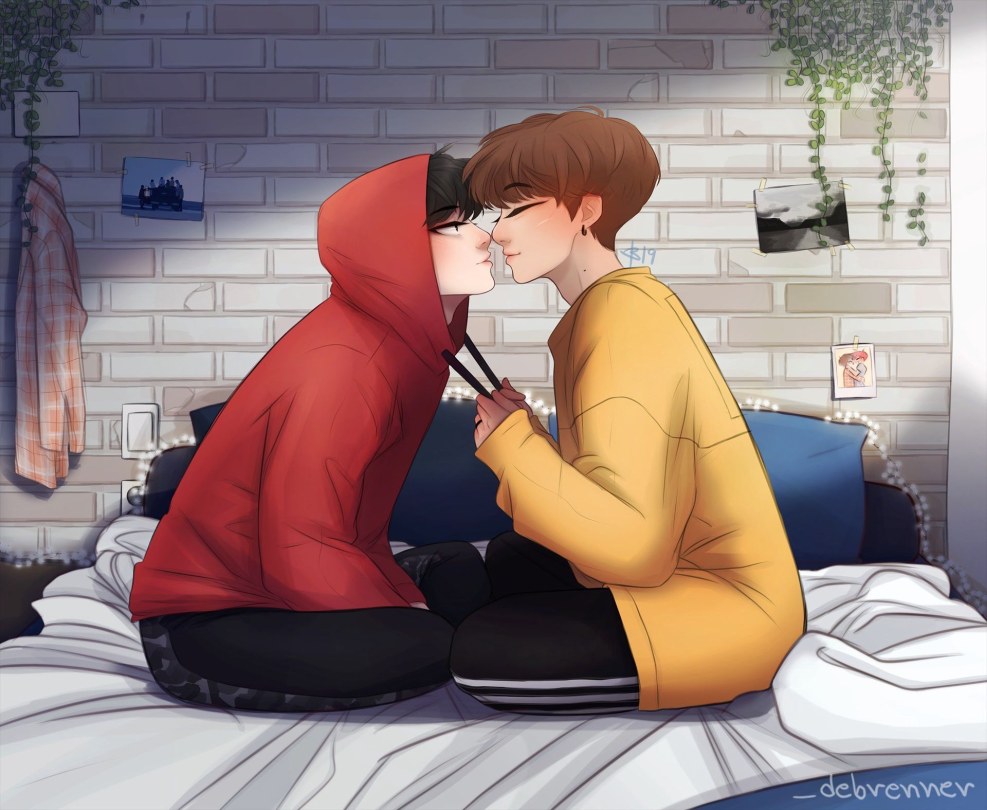 Jikook Fanart in stockings