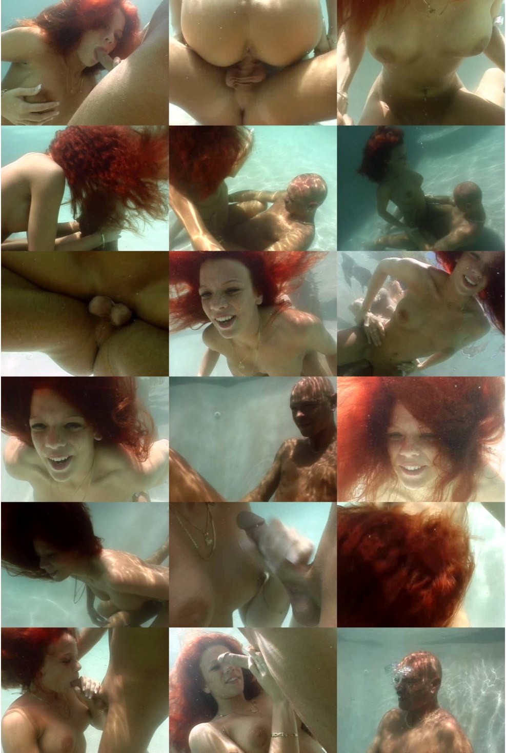 Cum inward under water