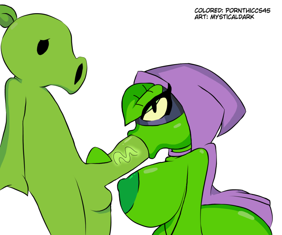 Plants VS Zombies Green Shadow Rule34 XXX Tits