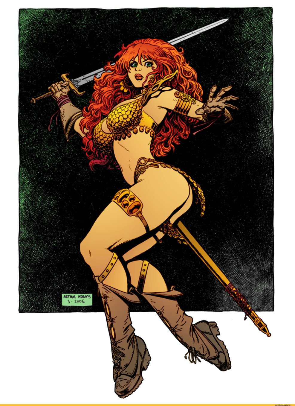 Red -haired Sonya Comic