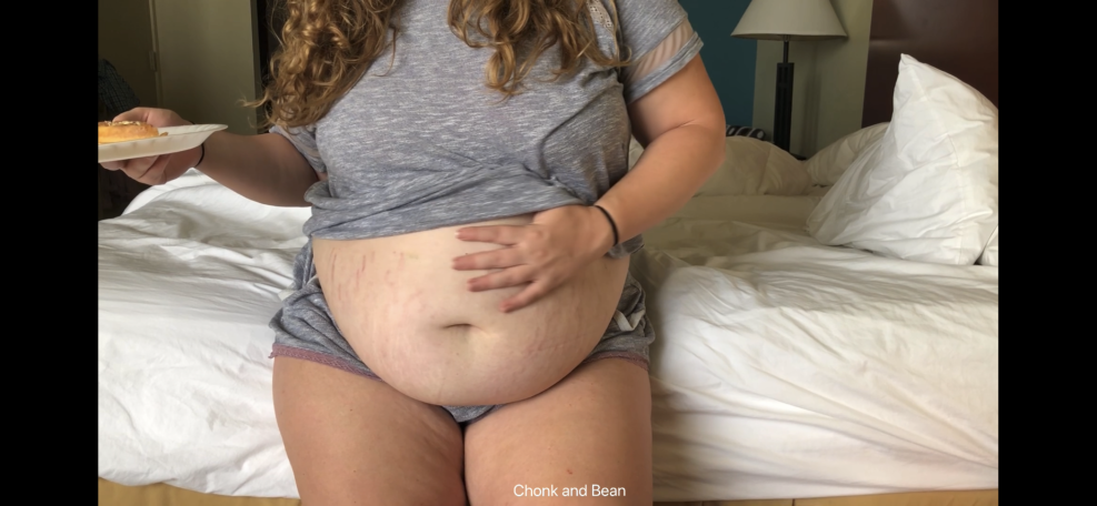 Olivia Patterson -Belly Inflation Big Belly