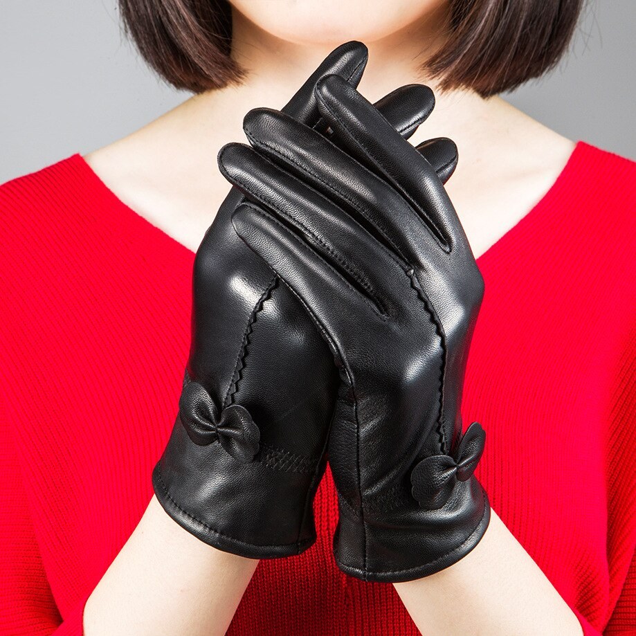 Japanese in leather gloves