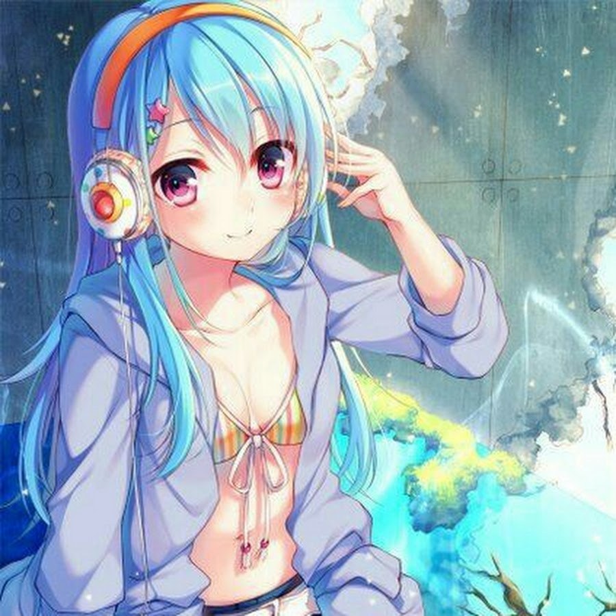 Naked anime girls in stockings