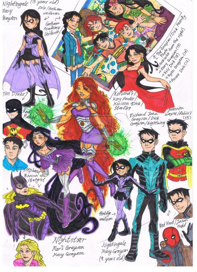 Justice League Raven and Damien Love