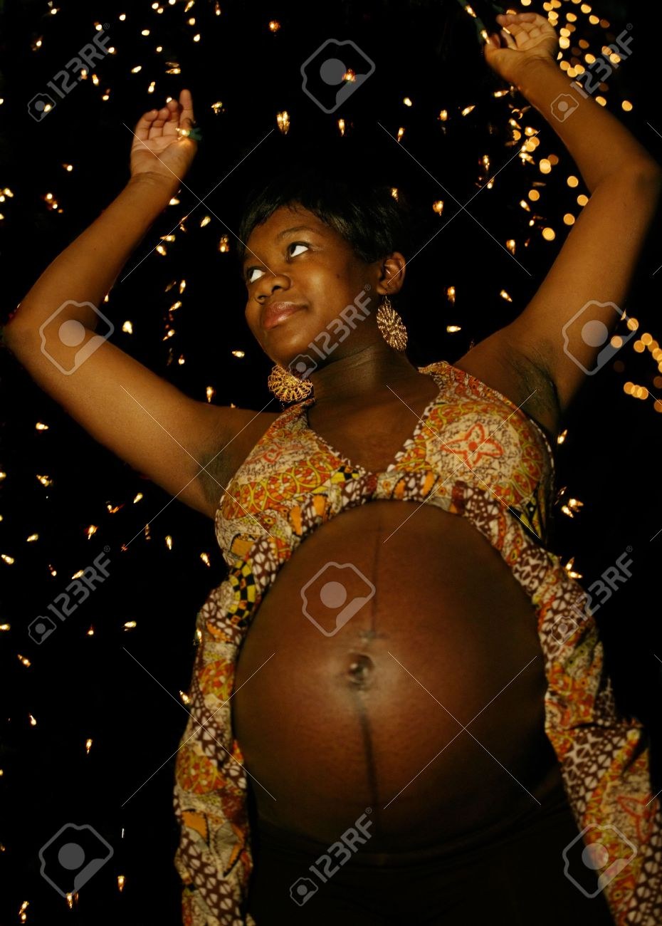 Pregnant Chinese women with large stomachs