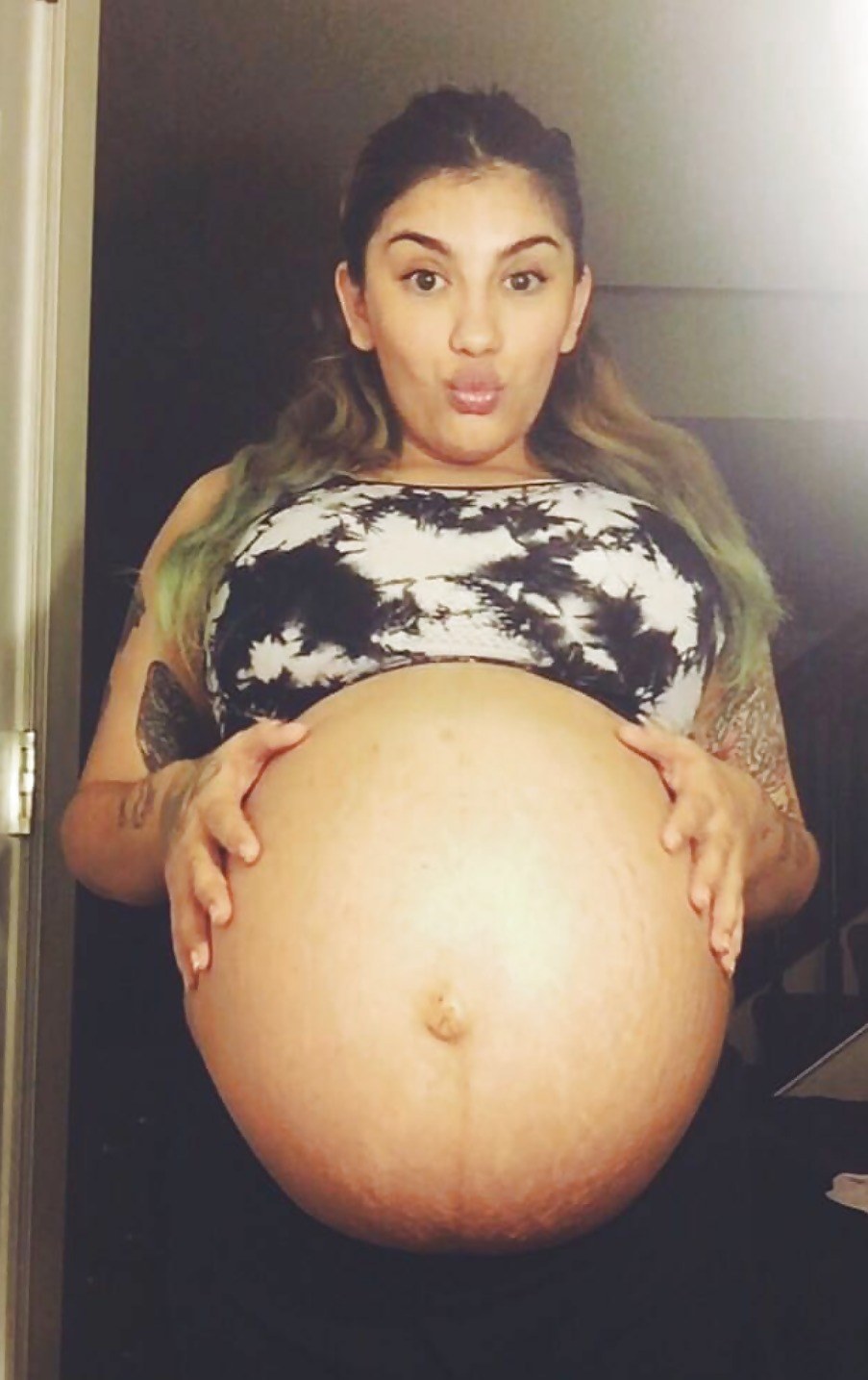 Pregnant young Asian