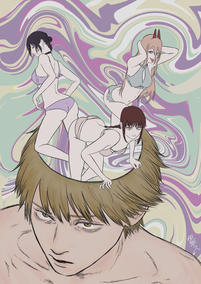 Makima and Denji manga