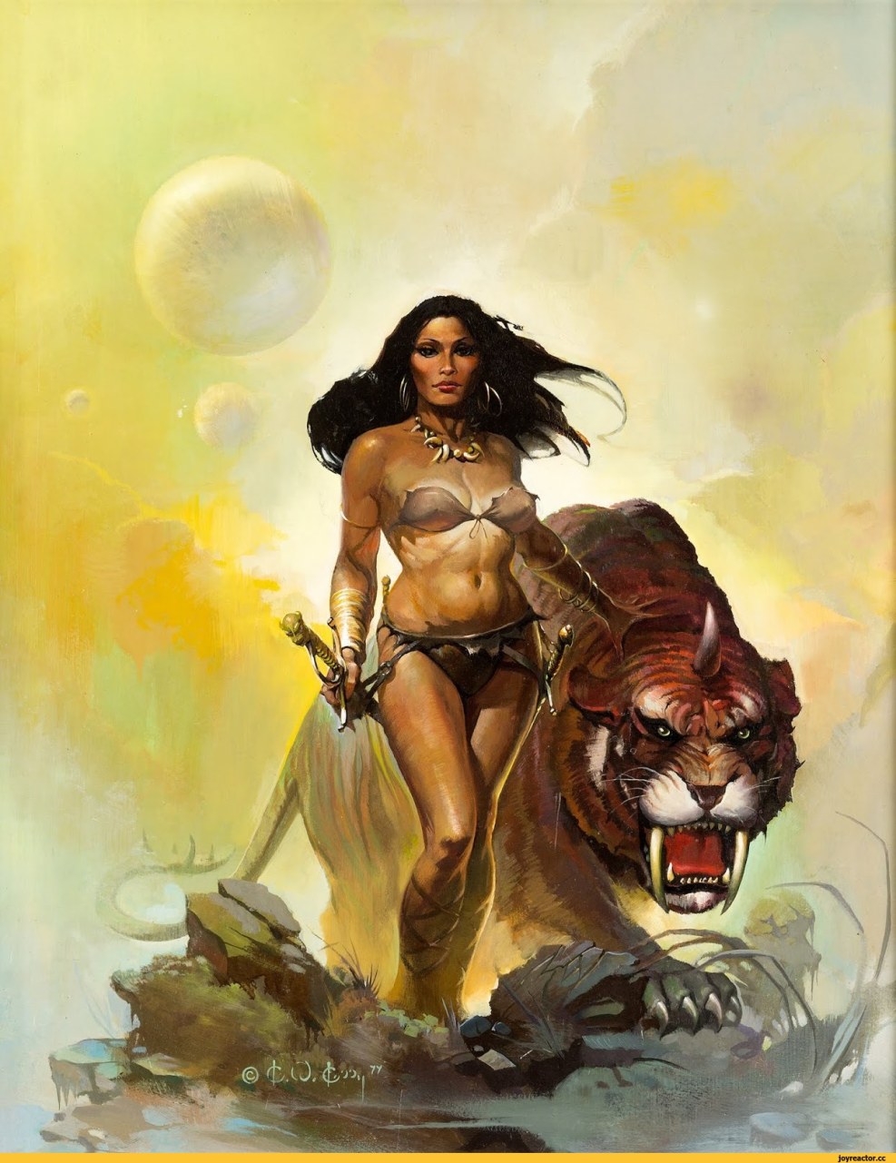 Hairy warrior of fantasy