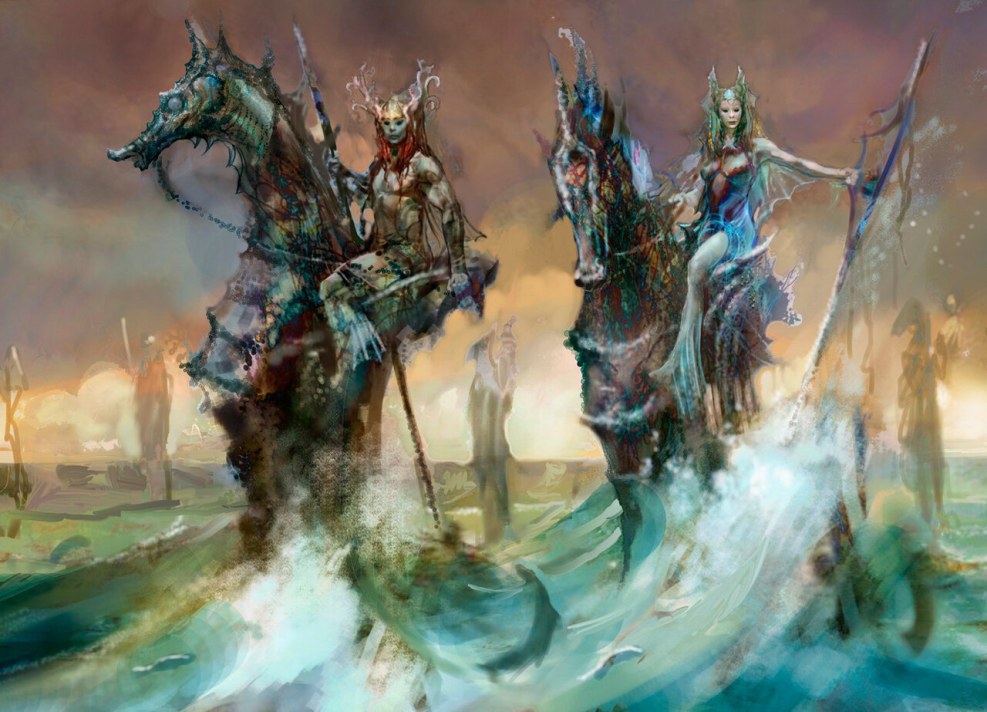 The battle of the knight with the dragon