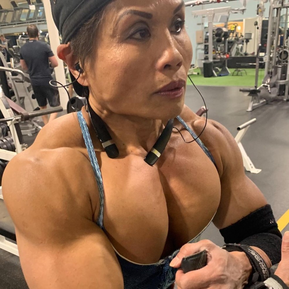 Dolores Maria Strips Naked on Her Red Armchair