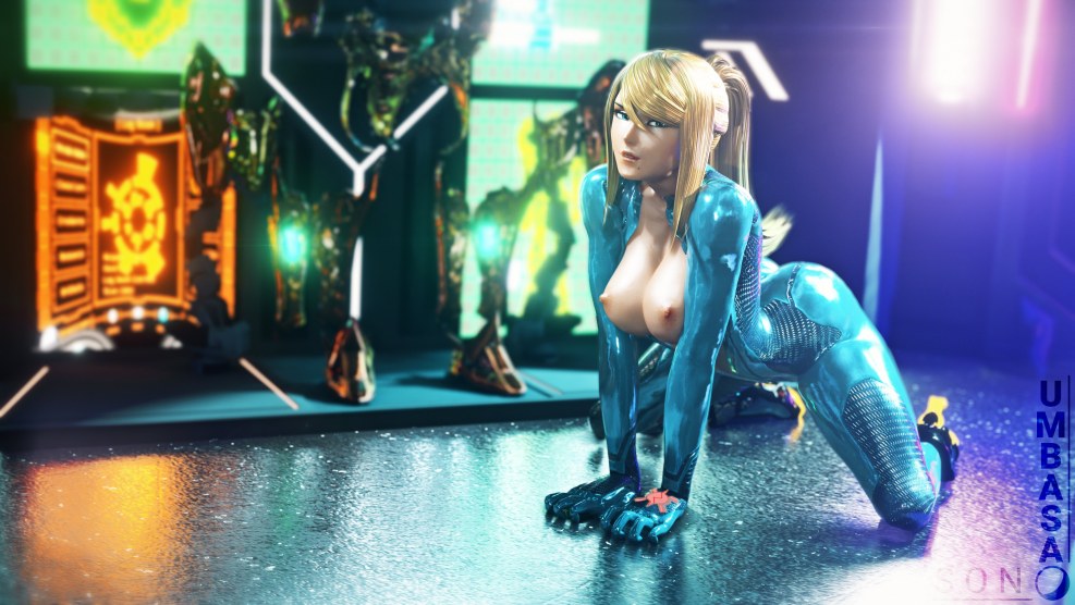 Samus Aran cosplay hentai