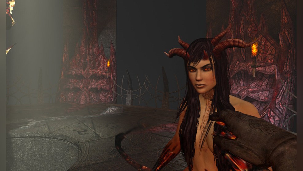 Boobs naked demon fire