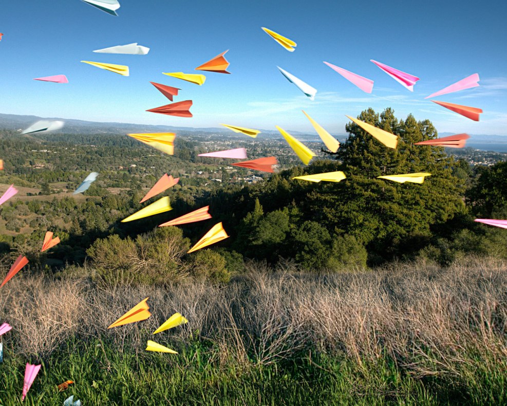 Picture Festival of paper aircraft